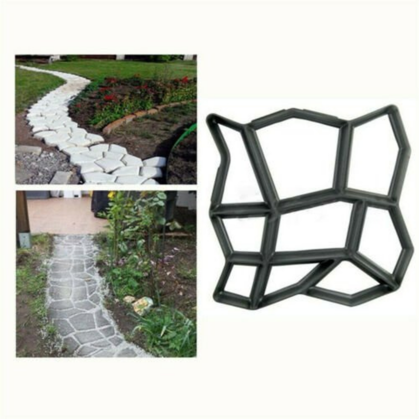 Concrete Paving Patio Mold Garden Path Maker Driveway Walk Road Stone Mould