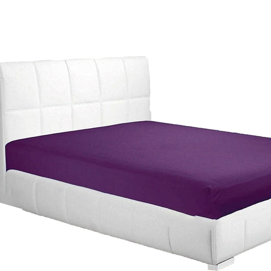 2000 TC Full Elastic Soft and Luxury Deep Pocket Fitted Bed Sheet - Purple