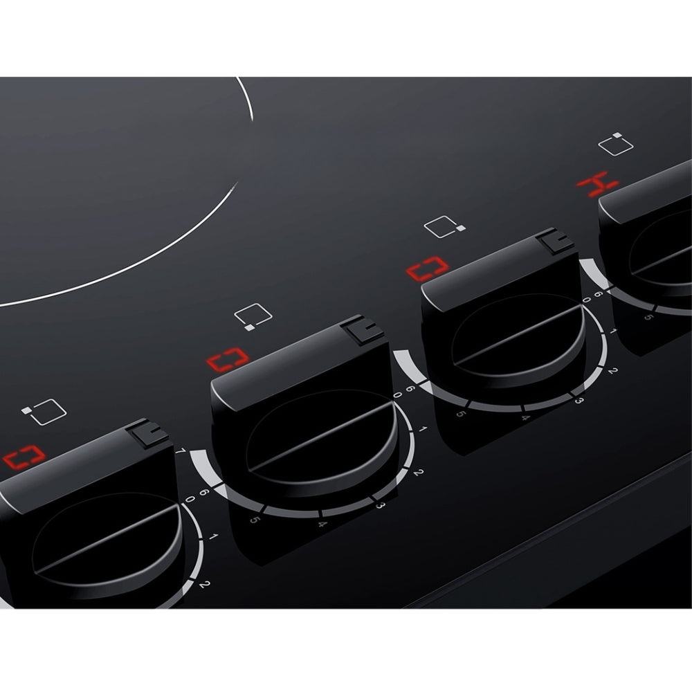 Ceramic Cooktop 60cm Electric Kitchen Burner Cooker 4 Zone Knobs Control