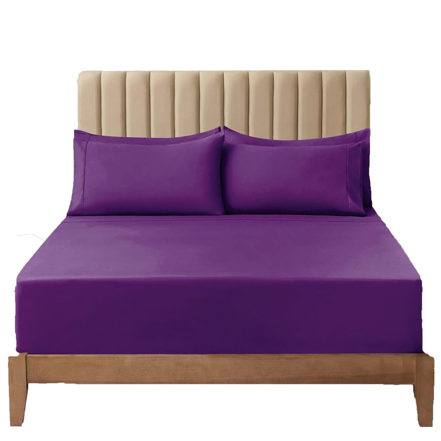 Soft Comfort Breathable Extra Deep Pocket Bed Sheet Set - Purple