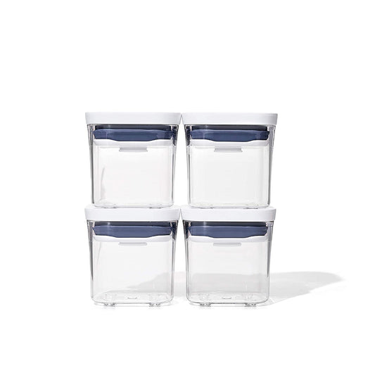 4 Piece 0.2 Litre Canister Set Made from BPA Free Plastic
