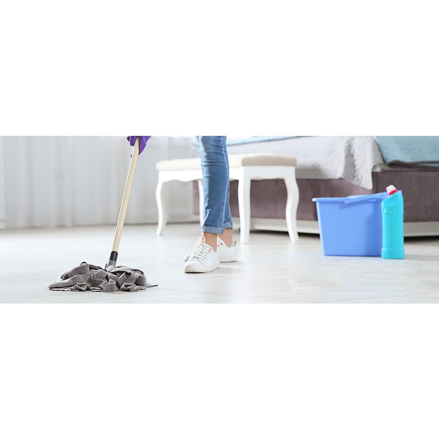 360 Degree Spin Mop Bucket Set with Microfiber Rotating Head
