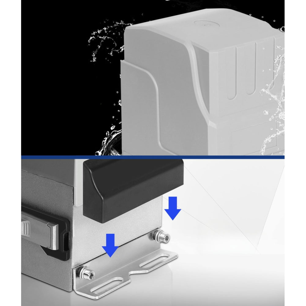 Electric Sliding Gate Opener 1800KG Motor Kit Auto Keypad Remote 6M Rail