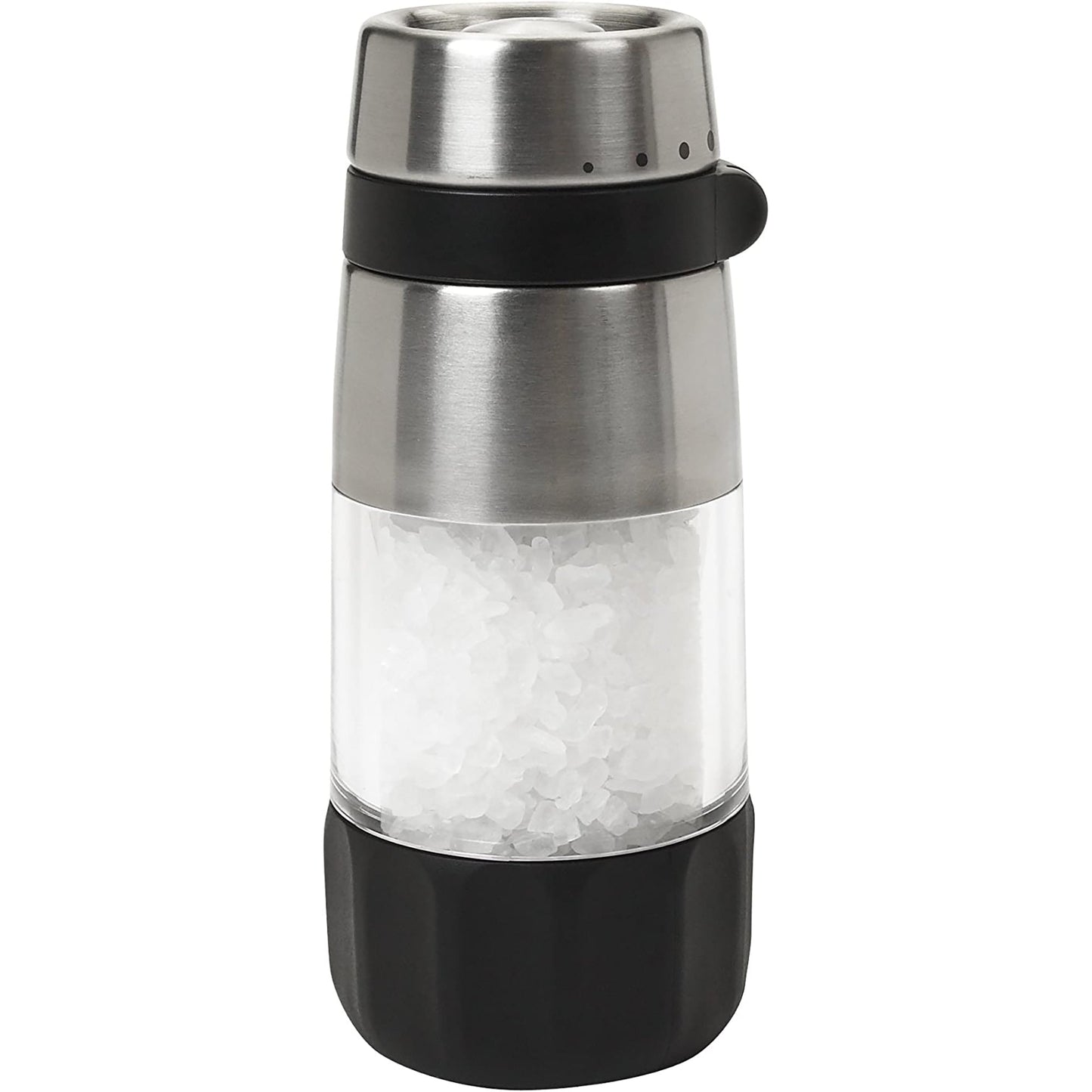 Stainless Steel Mess Free Salt Grinder - Black