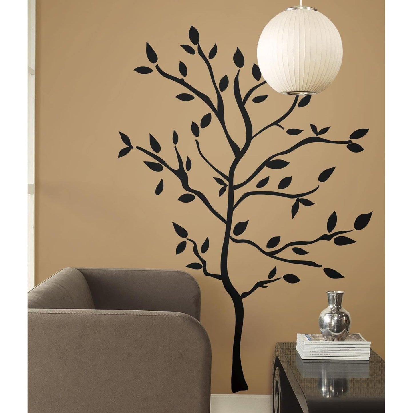 Tree Branches Peel and Stick Decorative Wall Decals - Black