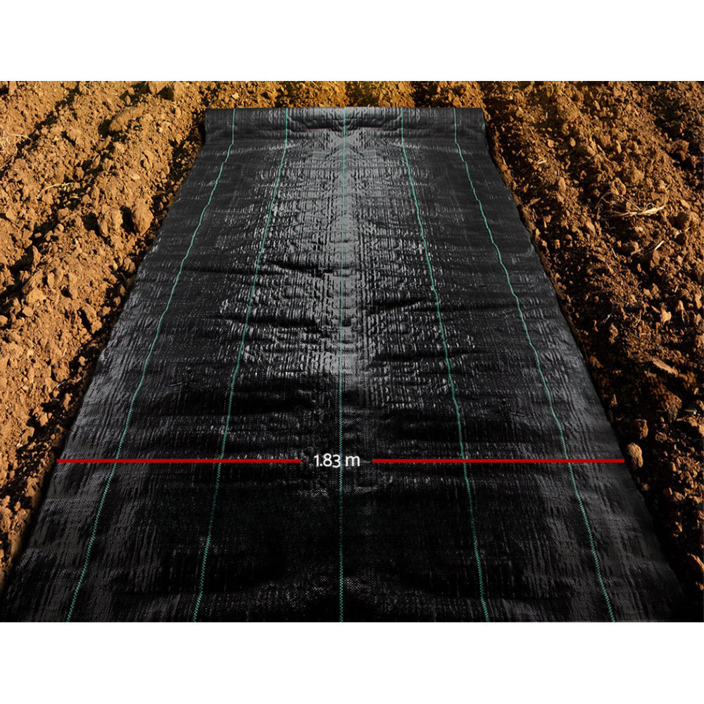 Weed Control Mat Woven Fabric Gardening Plant - 1.83x30m