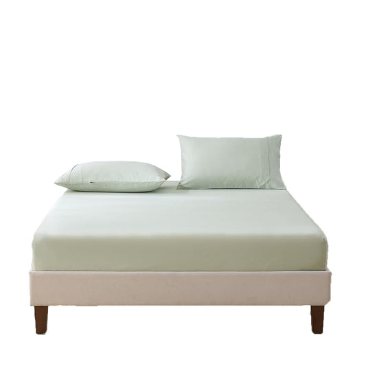 500TC Soft and Luxurious 100% Cool Breathable Cotton Bed Sateen Set - Sage