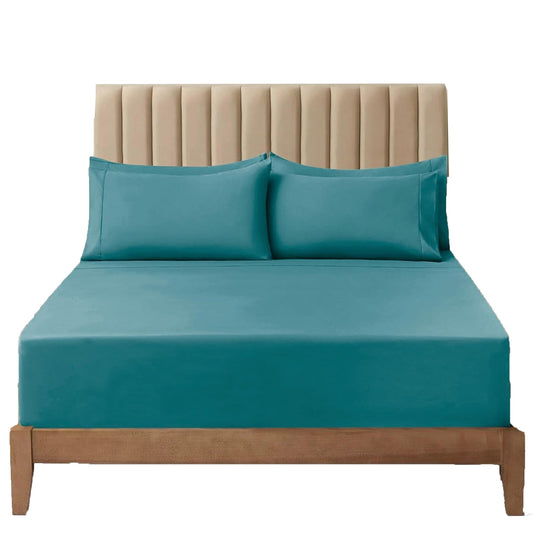 Soft Comfort Breathable Extra Deep Pocket Bed Sheet Set - Biscay Blue