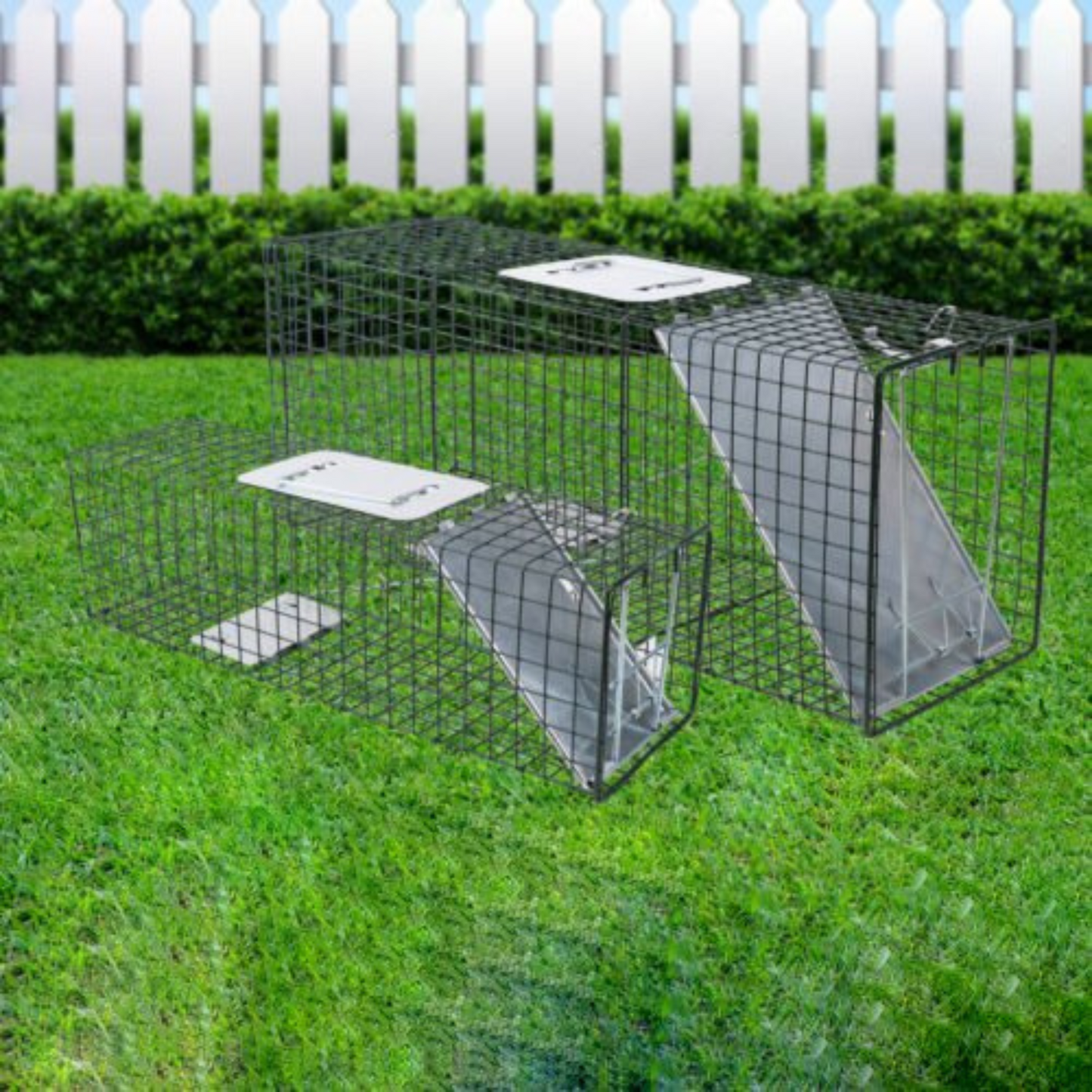 Humane Live Animal Trap Cage Steel Catch for Possum Fox Rat Cat Rabbit Bird