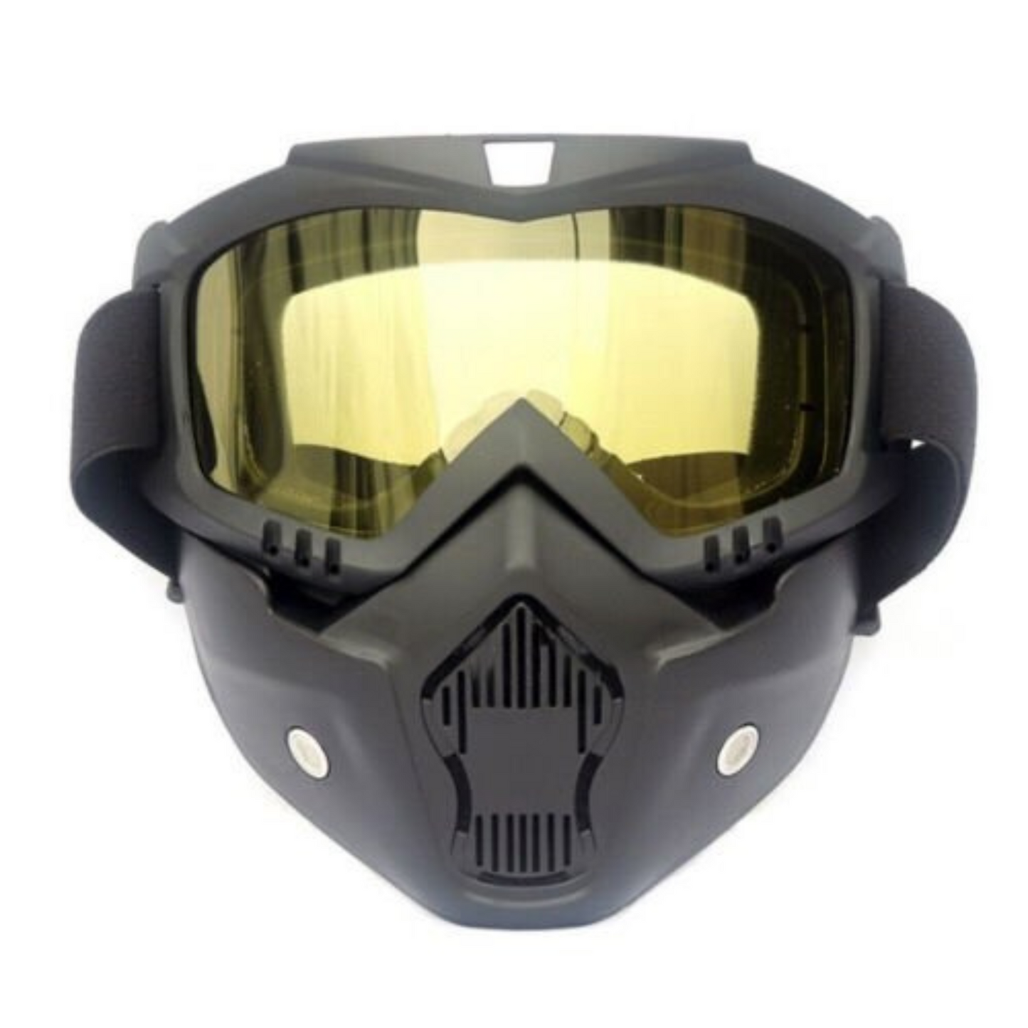 Detachable Face Mask Full Face Paintball Airsoft Mask with Motorcycle Goggle Tactical
