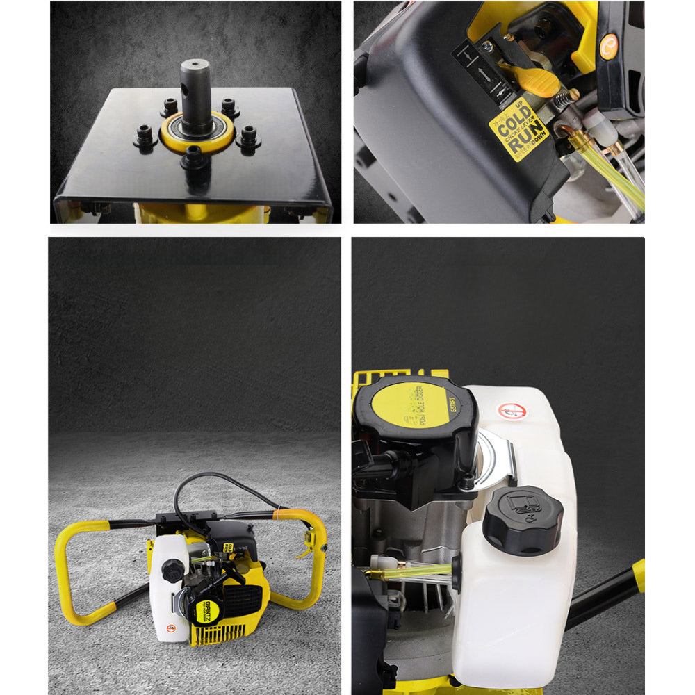 Motor Post Hole Digger Engine Petrol Earth Auger - 80CC