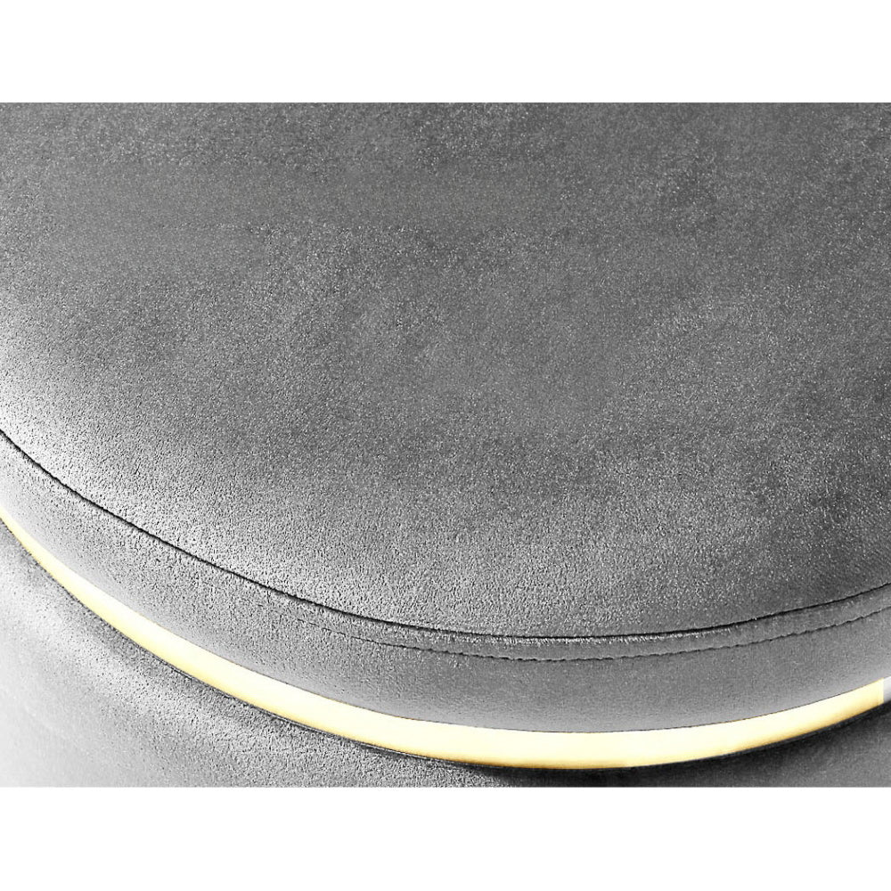 Round Velvet Ottoman Foot Stool Foot Rest Pouffe Padded Seat Footstool