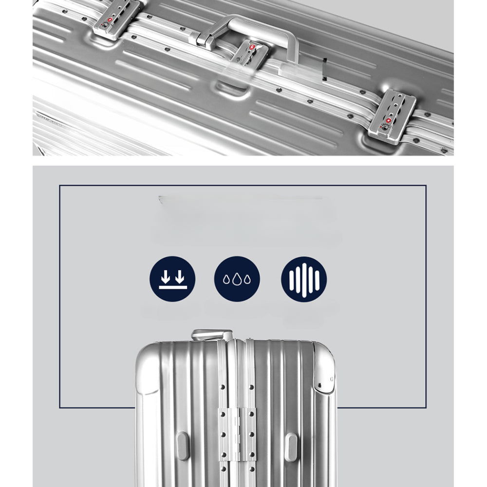 28'' Luggage Travel Suitcase Set TSA Hard Case Lightweight Aluminum