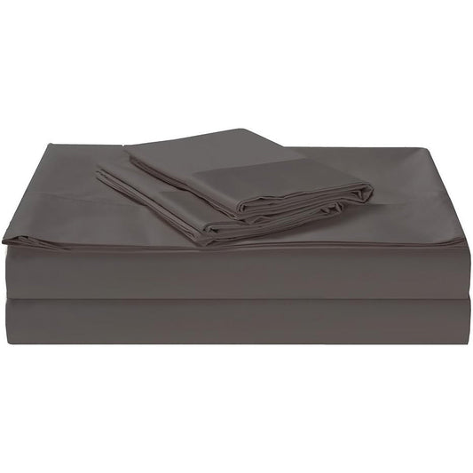 1200TC Egyptian Cotton Luxury Deep Pocket Bed Sheet Set - Charcoal