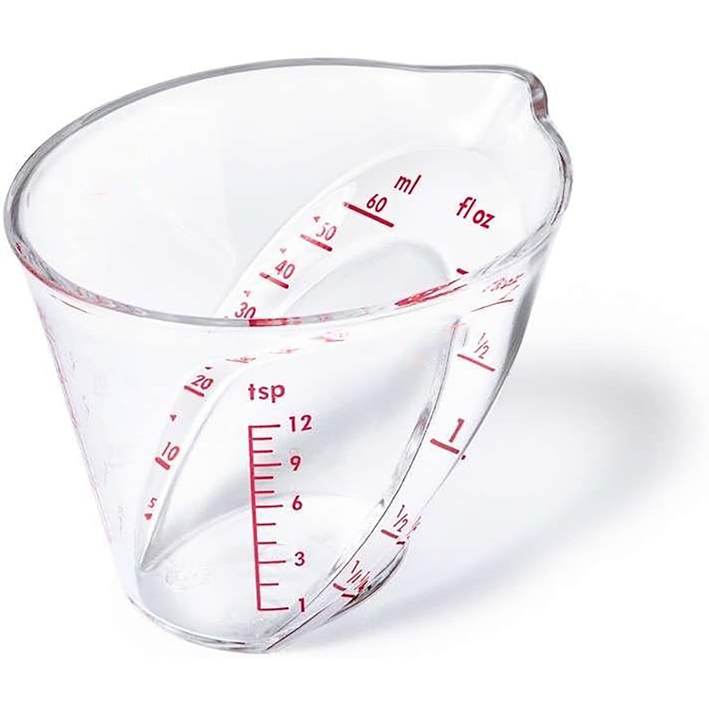 BPA Free Mini Angled Clear Measuring Cup - 60 ML