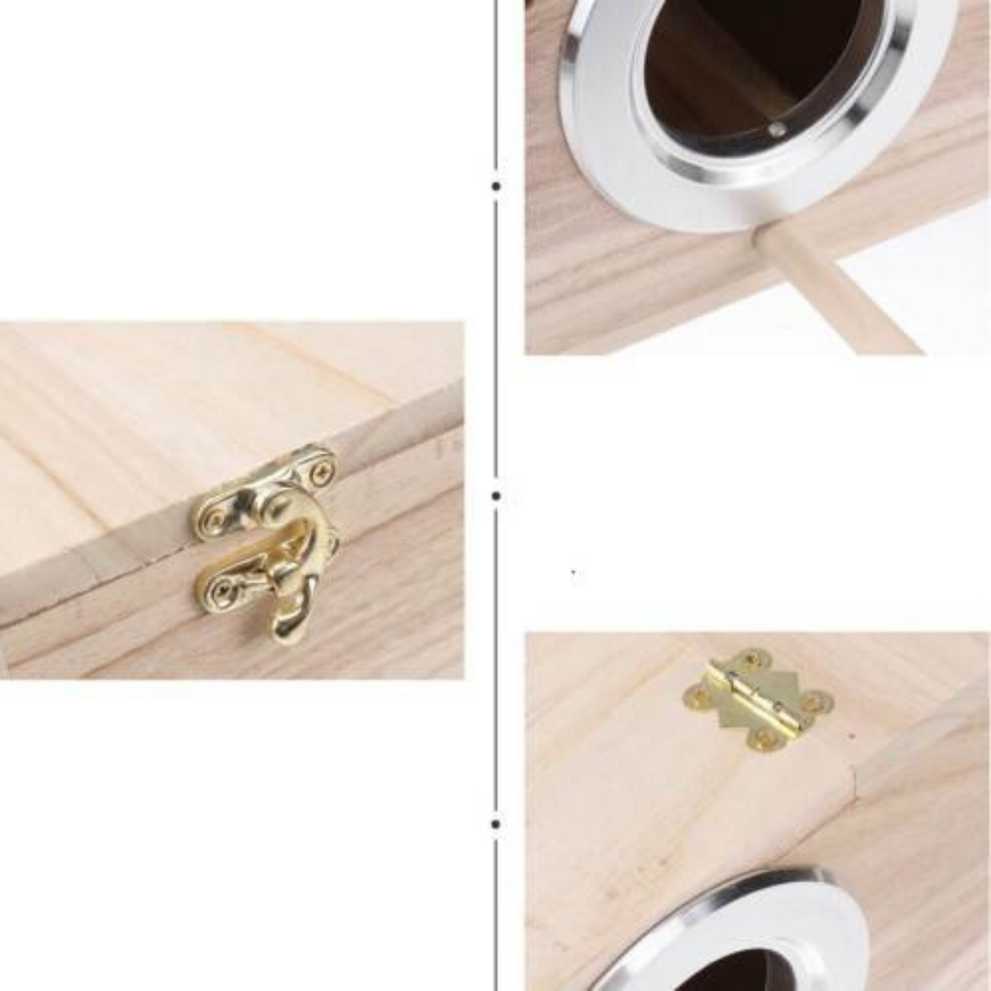 Parrot Breeding Wooden Nest Box Small Bird Budgie House Cage Home