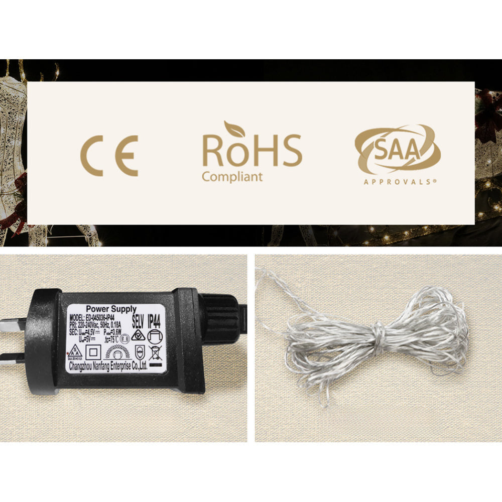 Christmas Xmas Lights LED Rope Reindeer Waterproof Outdoor - 5m