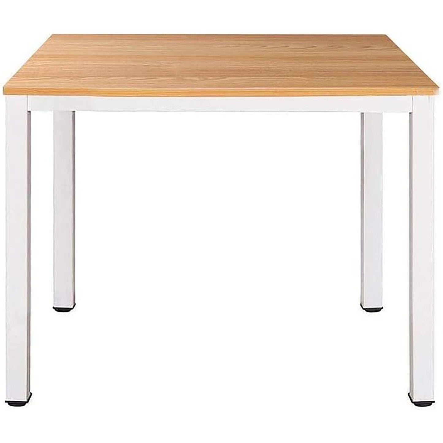 Small Computer Desk for Home and Office 80x60cm - Teak and White
