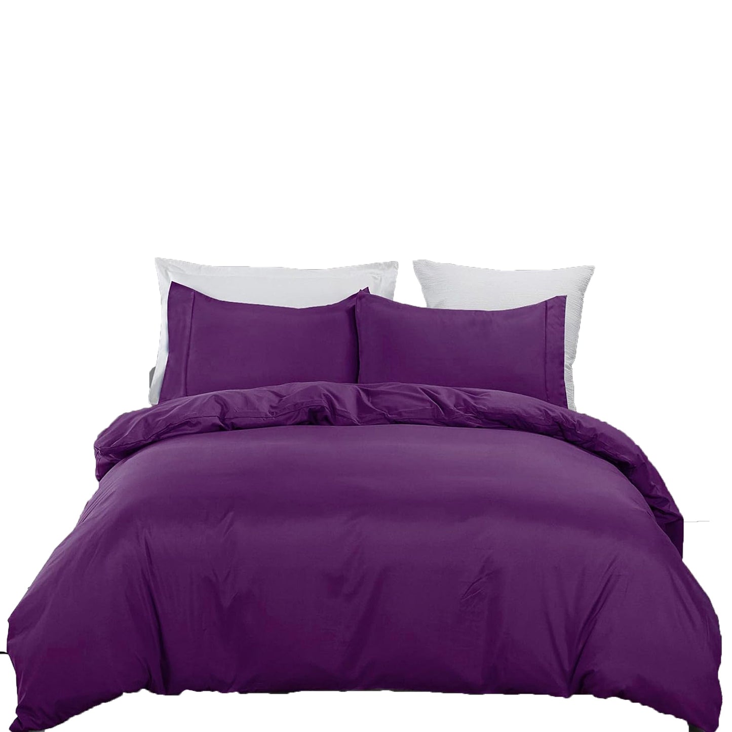 2000 TC Premium Microfibre Doona Cover Ultra Soft Quilt Cover Set - Purple