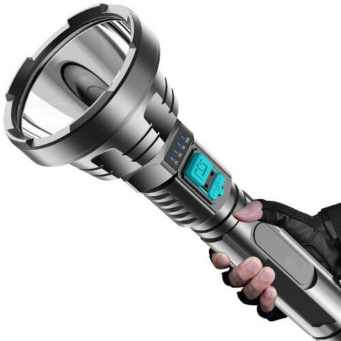 Super Bright 90000LM Tactical Flashlight USB Rechargeable LED Light