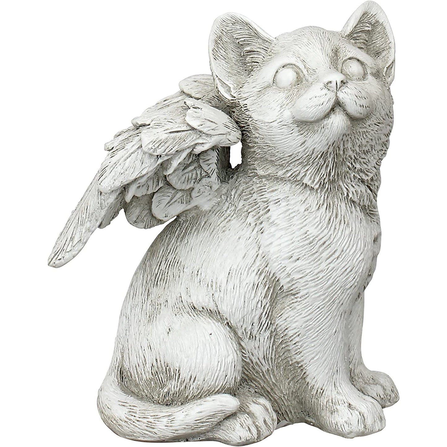 Loving Friend Memorial Pet Cat Statue Medium Antique Stone