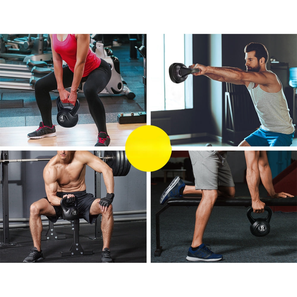 22kg Kettlebell Kettlebells Set Kettle Bell Bells Kit Weight Fitness Exercise