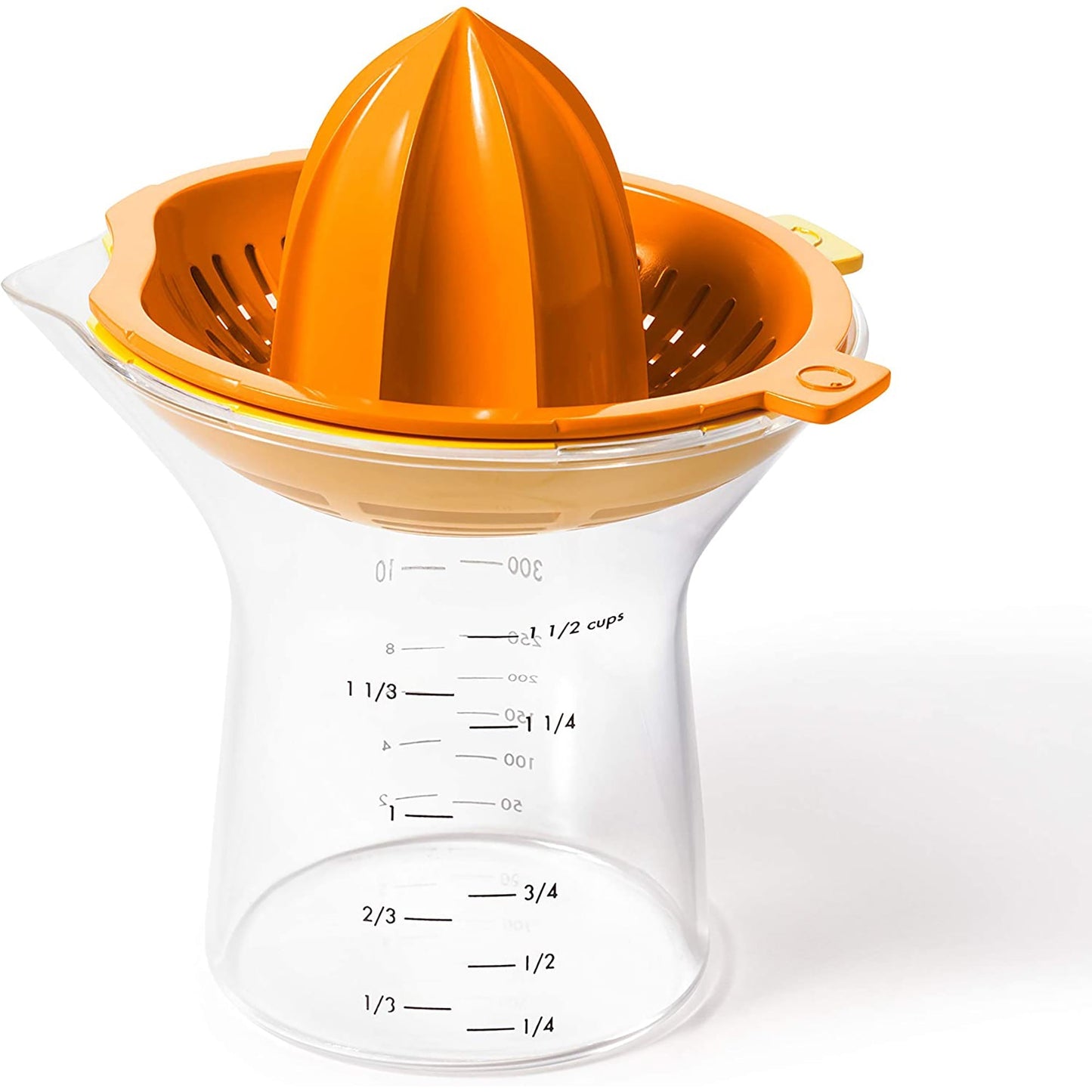 2-in-1 Citrus Juicer Lemon and Orange Squeezer 350 ml - Orange