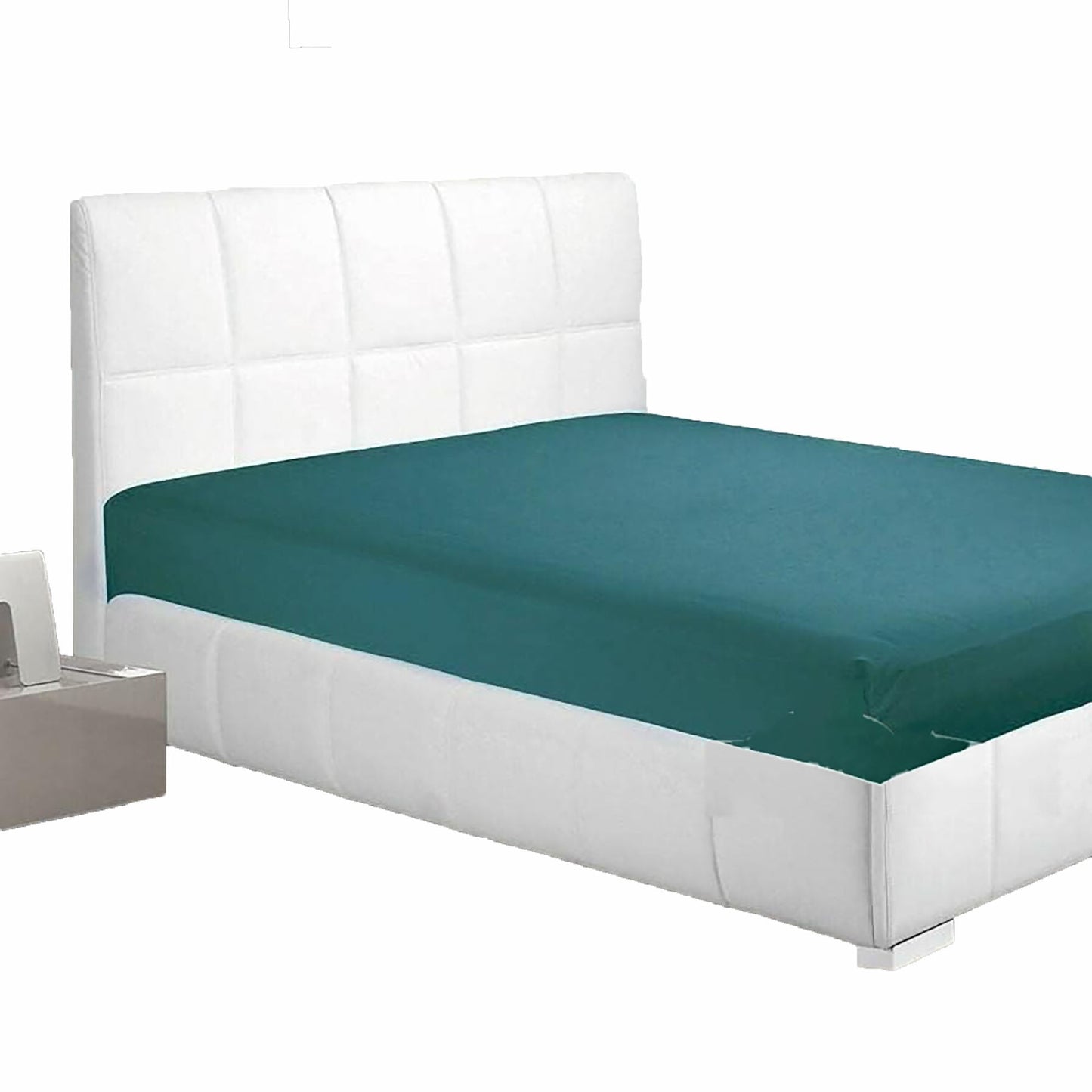 2000 TC Full Elastic Soft and Luxury Deep Pocket Fitted Bed Sheet - Biscay Blue