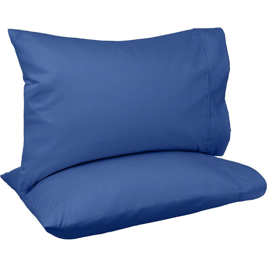 400 Thread Count Cotton Pillow Cases - Navy