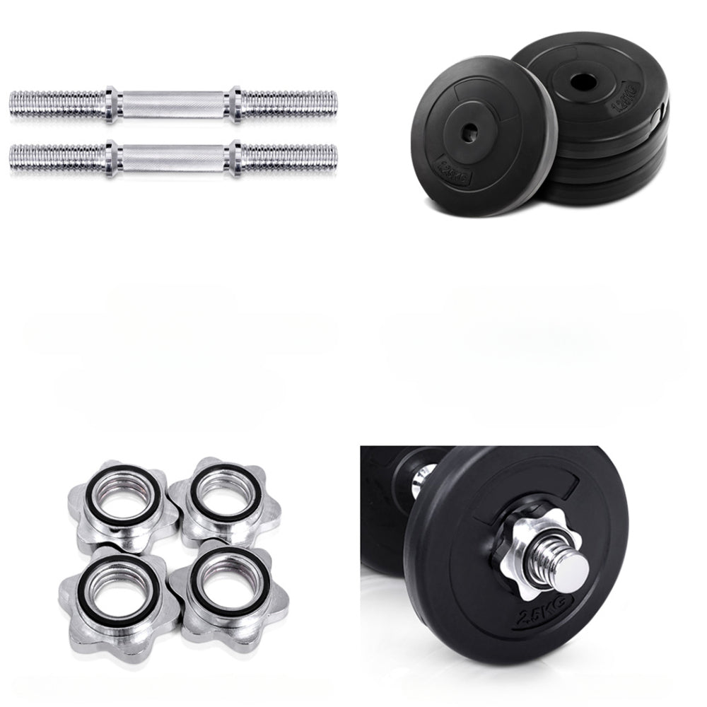 15KG Dumbbells Dumbbell Set Weight Training Plates Home Gym Fitness Exercise
