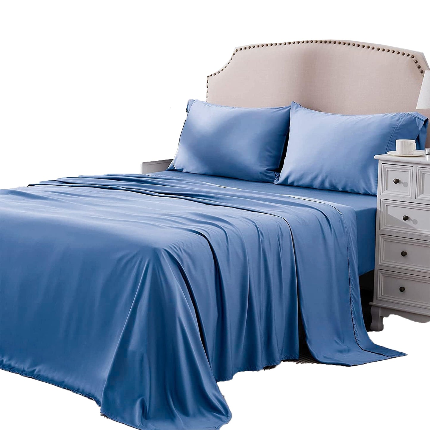 2000TC Breathable Microfibre Deep Pocket Bed Sheet Set - Ocean