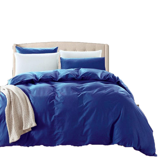 2000 TC Premium Ultra Soft Microfibre Quilt Cover Set - Royal Blue