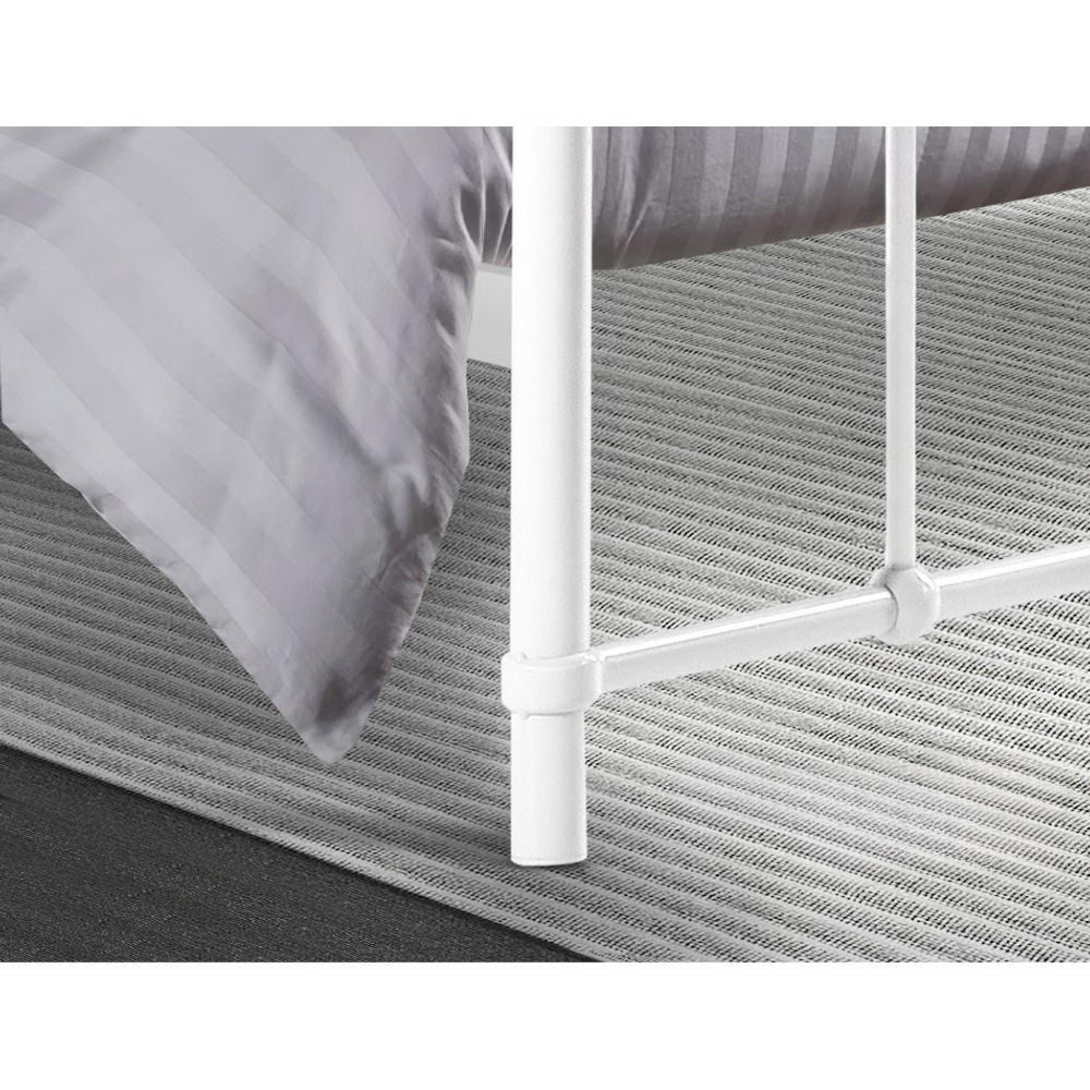 Metal Bed Frame - Double (White)