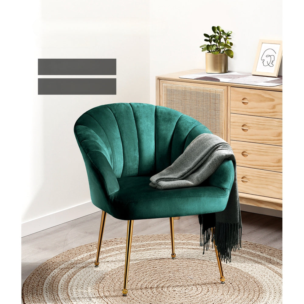 Armchair Lounge Chair Accent Armchairs Chairs Velvet Sofa Green Couch
