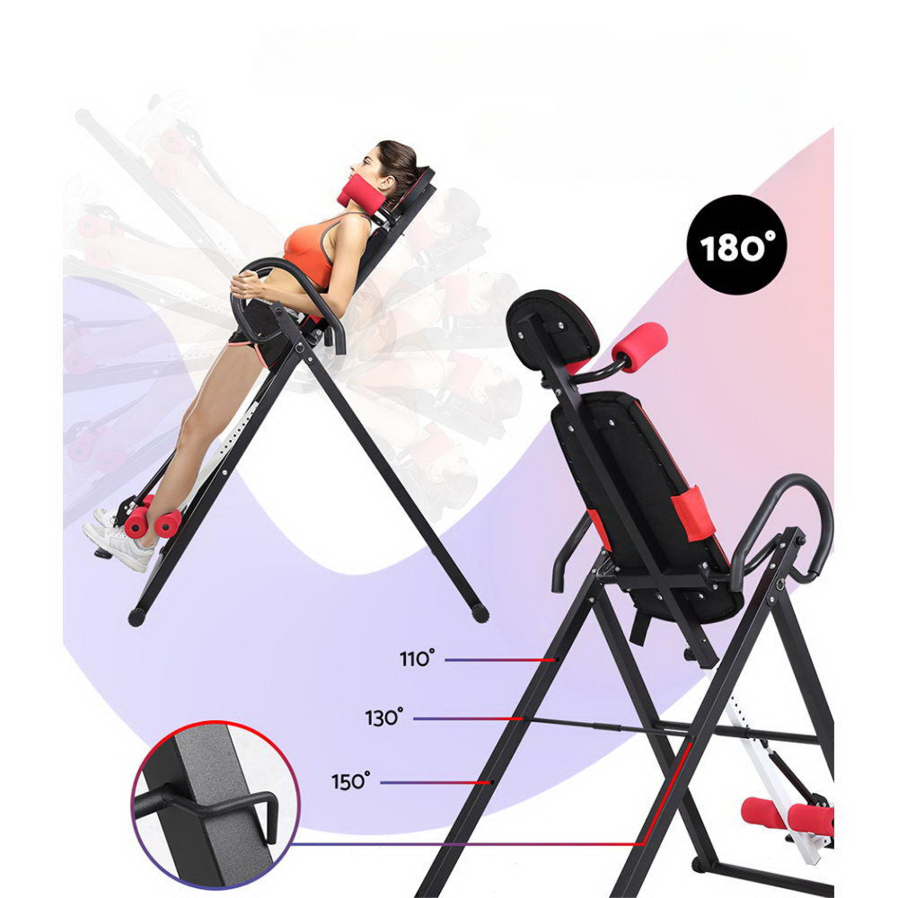 Table Gravity Stretcher Foldable Fitness Gym - Black and Red