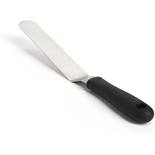 Stainless Steel Bent Icing Knife Large - Black