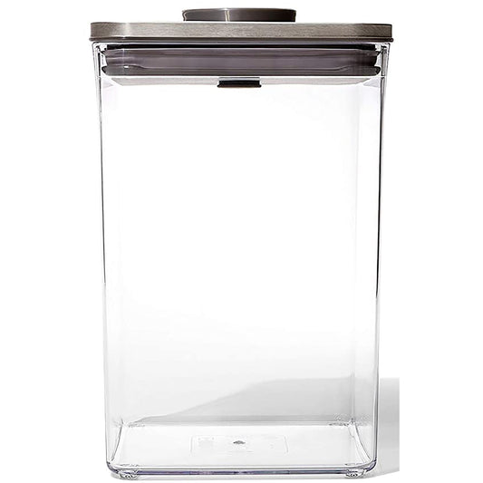 Stainless Steel Pop Rectangle Container 4.2 Litre - Clear