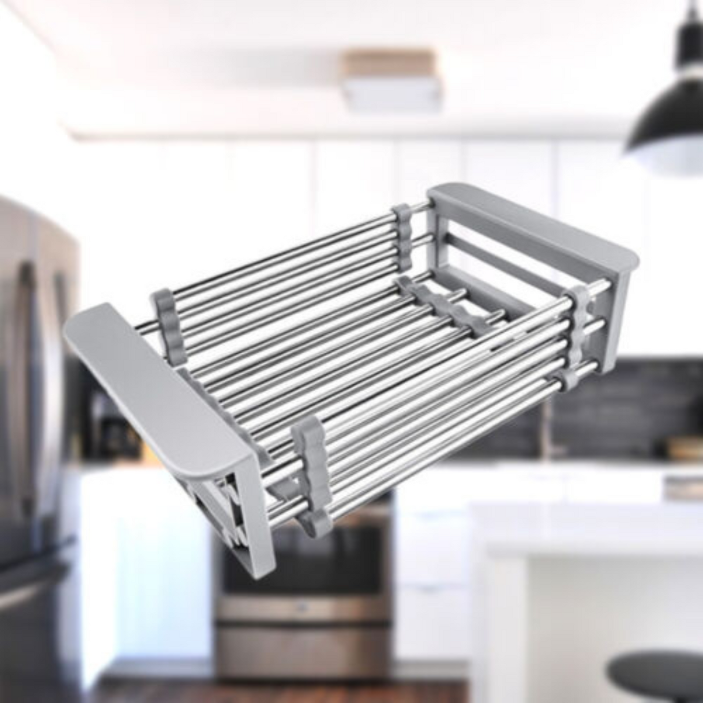 Stainless Steel Sink Storage Rack Kitchen Drain Basket Holder Strainer Organizer