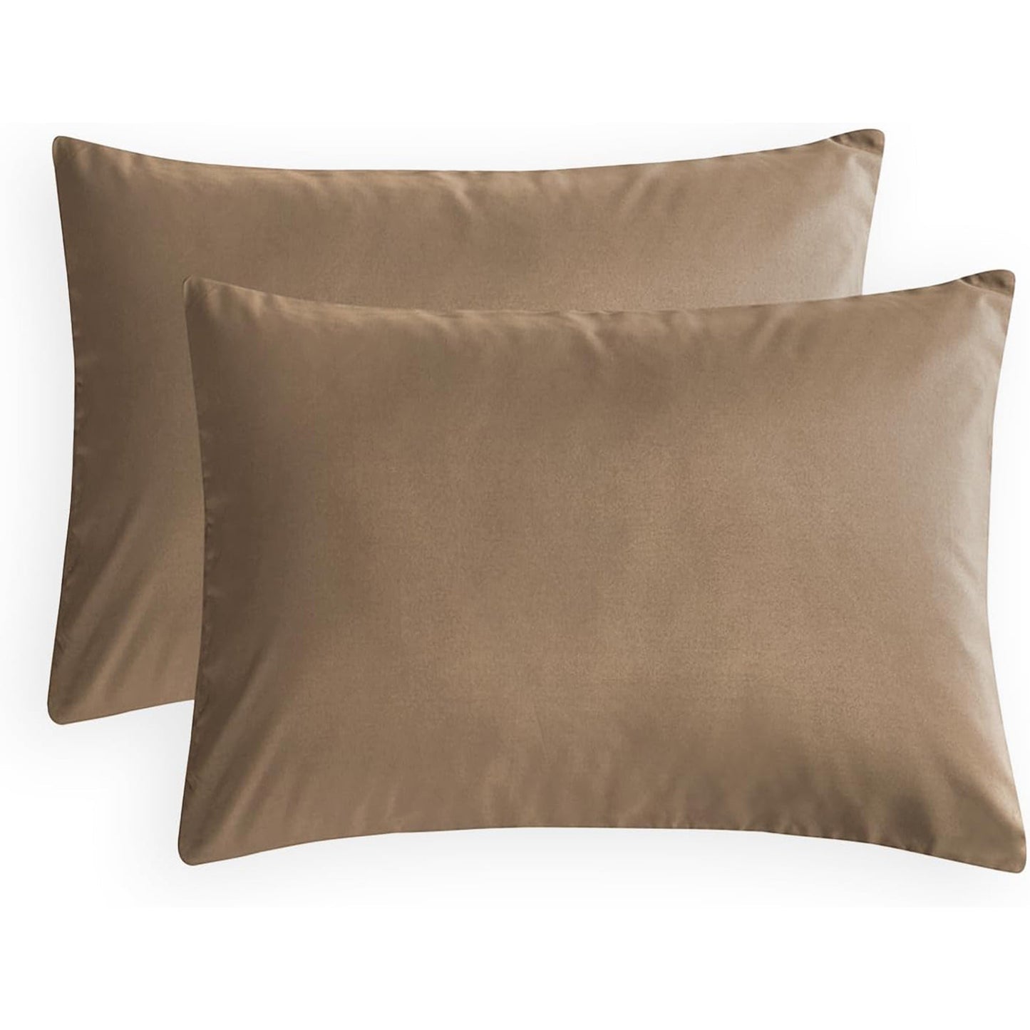 1000TC Ultra Soft Microfibre Pair of Pillowcases - Mocha Brown