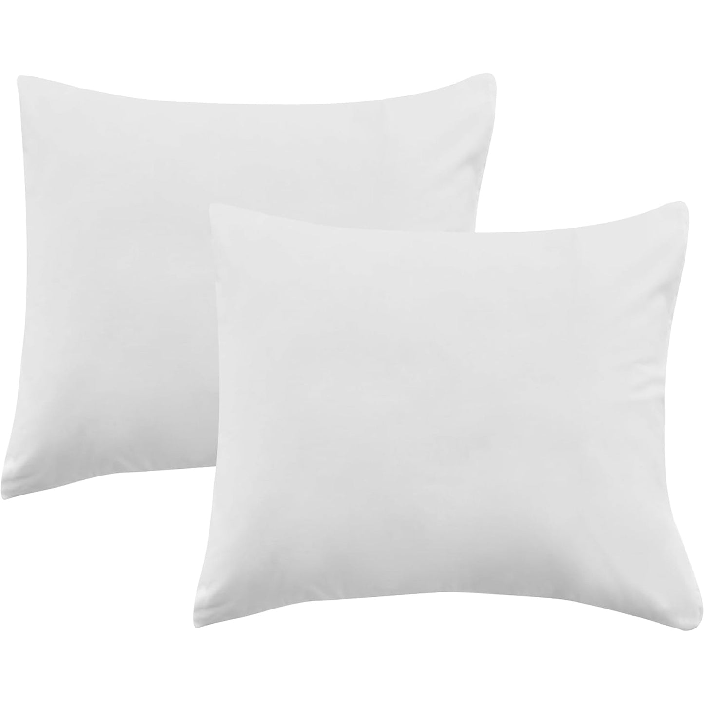 Envelope Closure Soft and Breathable 1000TC Cotton Blend Pillowcases - White