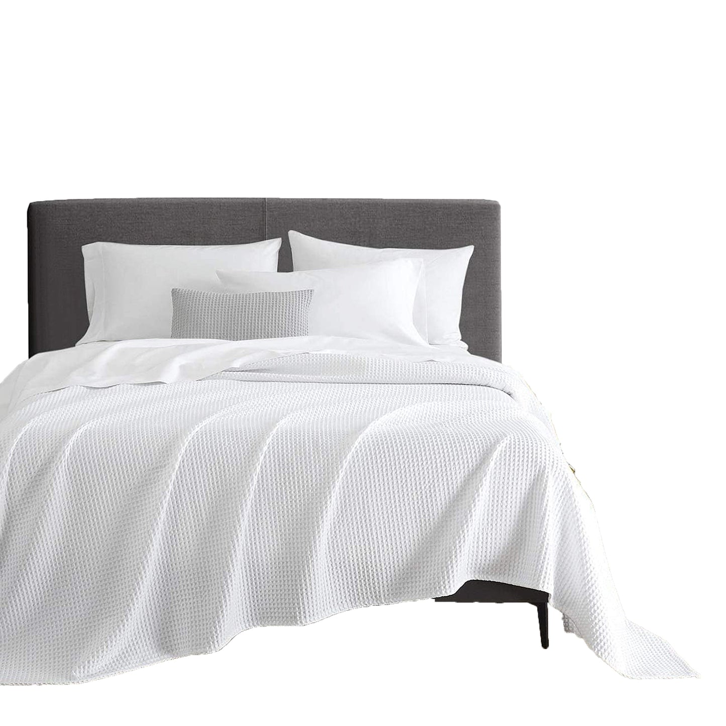 Lightweight Breathable 100% Egyptian Cotton Blanket - White