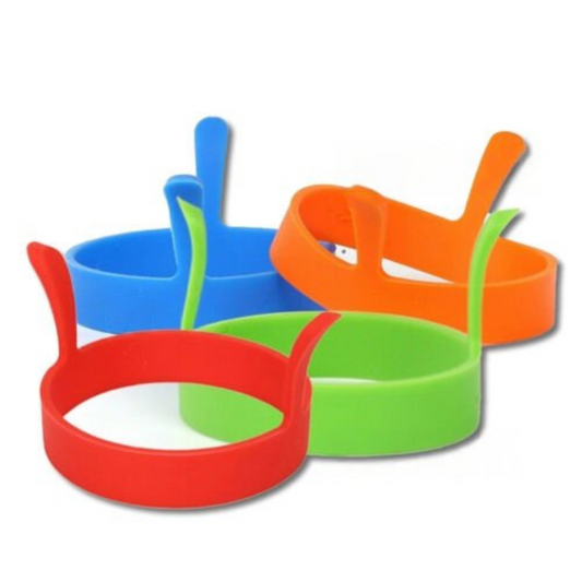 4pcs Silicone Egg Rings Non Stick Kitchen Baking Tools for Pancakes