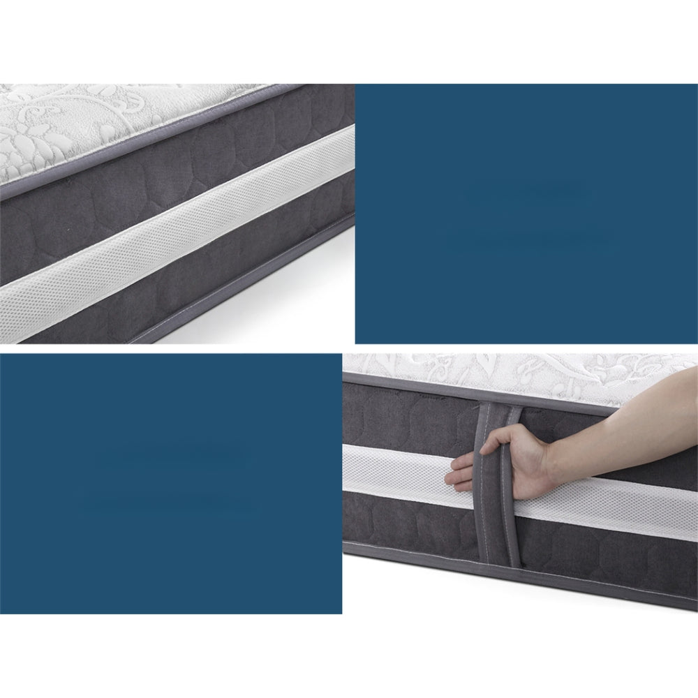 Mattress 7 Zone Bed Pocket Spring Medium Firm Foam - King Single/Double/Queen/King