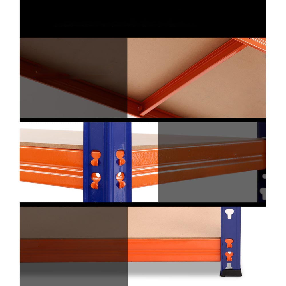Steel Garage Shelving Warehouse Rack Pallet Storage - Orange and Blue
