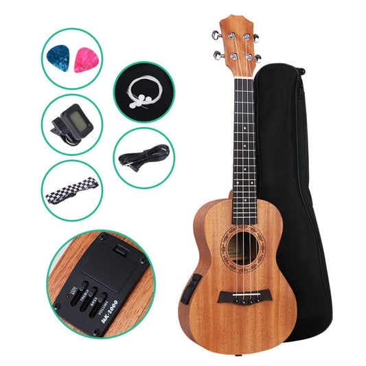 26 Inch Tenor Ukulele Electric Mahogany Ukeleles Uke Hawaii Guitar with EQ