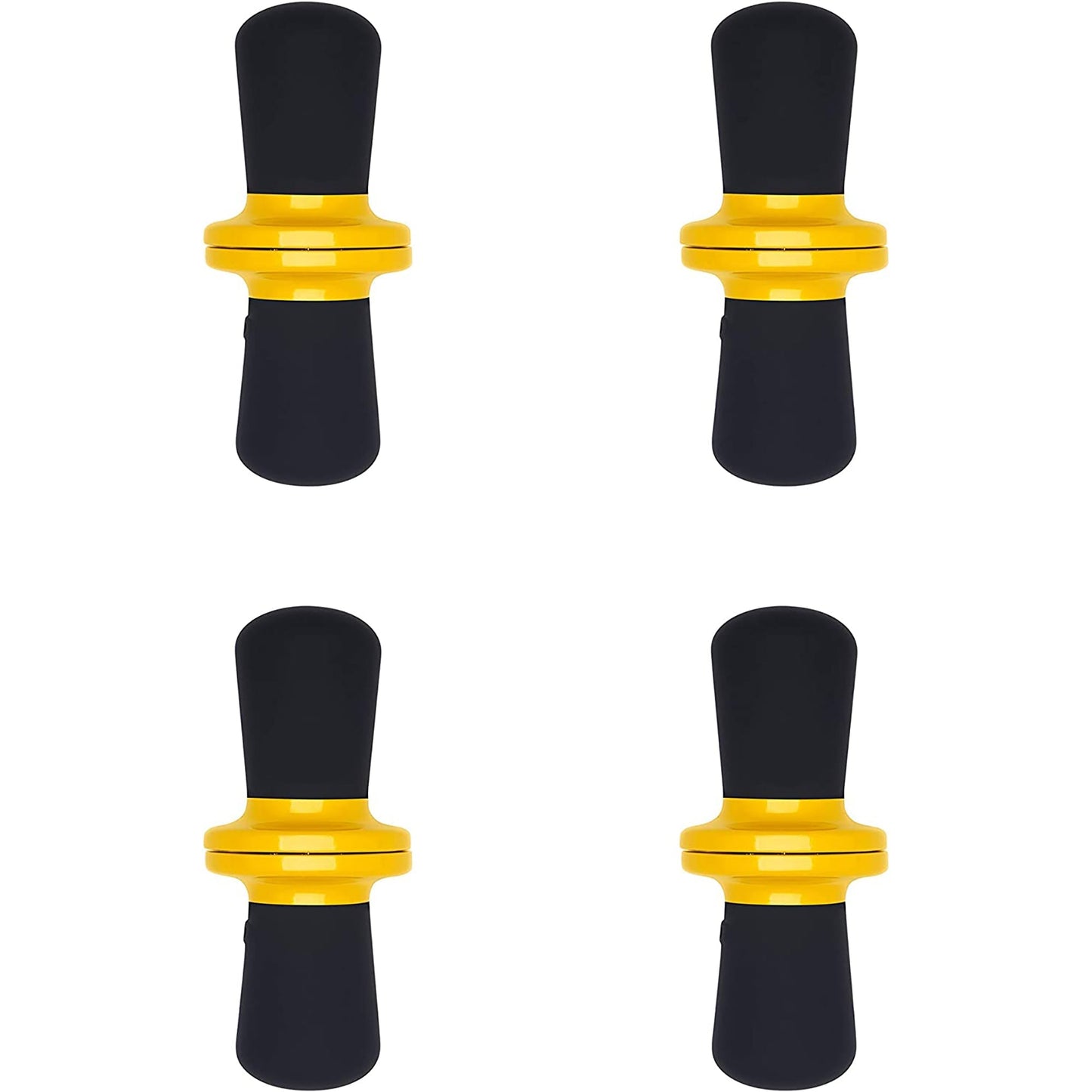 Corn Cob Holders 8 Pieces 2.6 x1 Inch - Black and Yellow