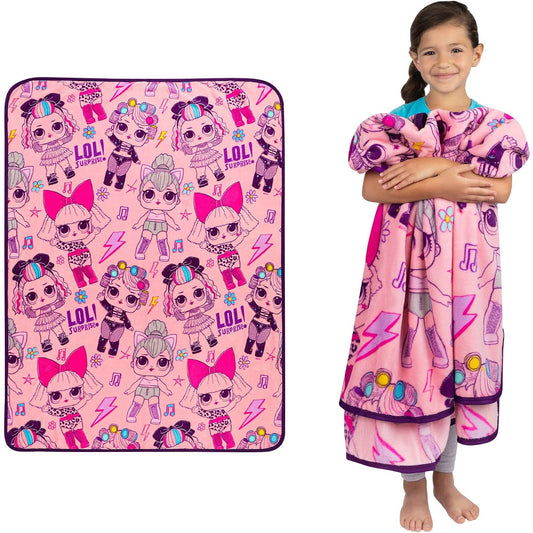 Bedding Super Soft Plush Throw Blanket - LOL Surprise