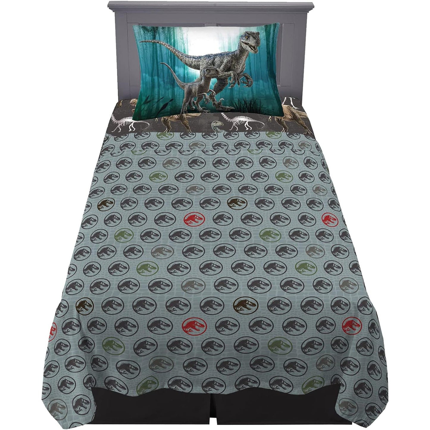 Kids Bedding Super Soft Microfibre Bed Sheet Set - Jurassic World Dominion