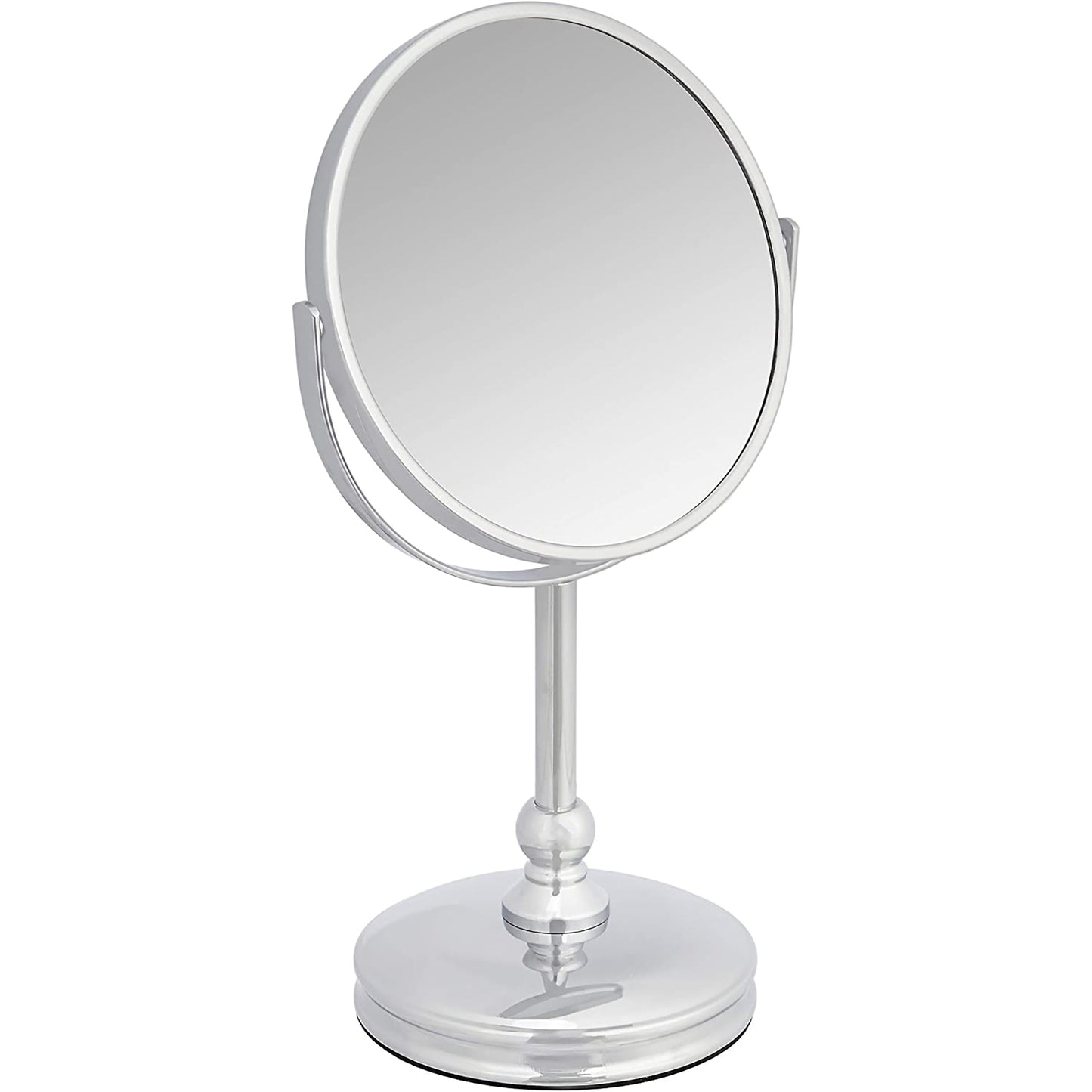 Vanity Mirror with Heavy Base Magnification - Chrome