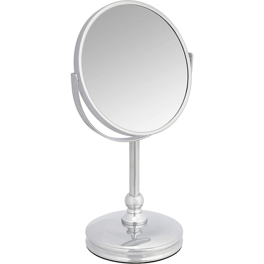 Vanity Mirror with Heavy Base Magnification - Chrome